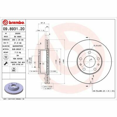 BREMBO COATED DISC LINE