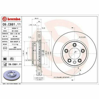 BREMBO COATED DISC LINE