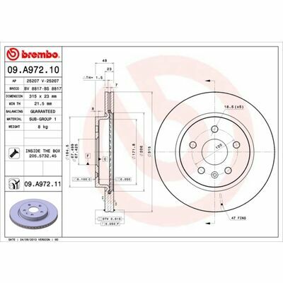 BREMBO COATED DISC LINE