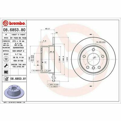 BREMBO COATED DISC LINE