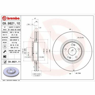 BREMBO COATED DISC LINE