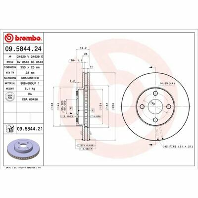 BREMBO COATED DISC LINE