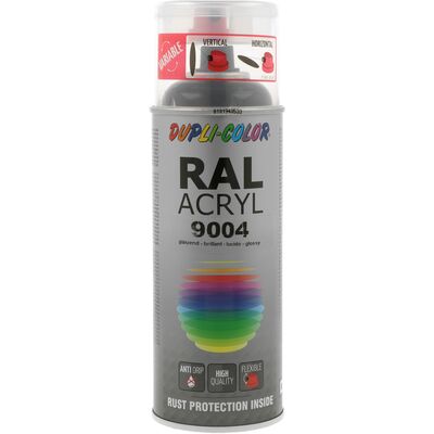 RAL ACRYL RAL 9004 signal schwarz glänzend 400 ml