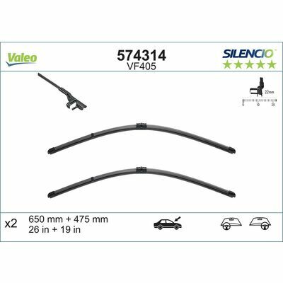 SILENCIO FLAT BLADE SET