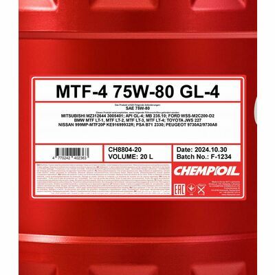 Chempioil MTF-4 75W-80 GL-4