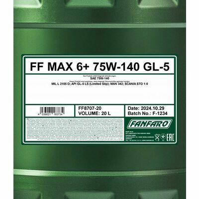 Fanfaro MAX 6+ 75W-140 GL-5