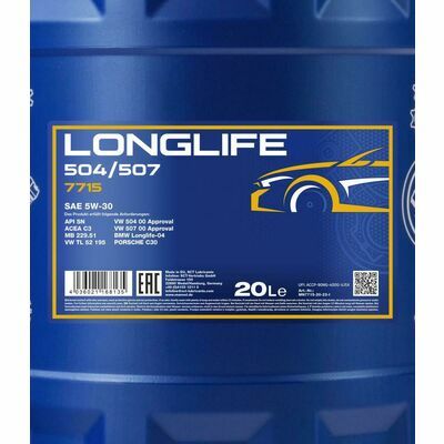 Mannol 7715 Longlife 504/507 5W-30
