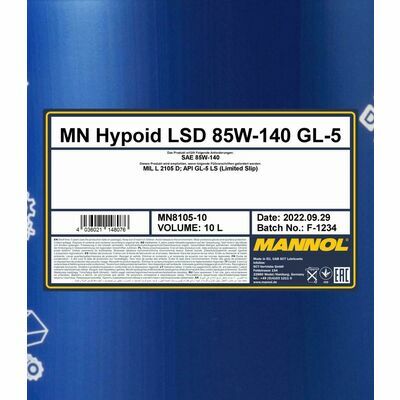 Mannol Hypoid LSD 85W-140 GL-5
