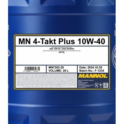 MANNOL 7202 4-Takt Plus 10W-40