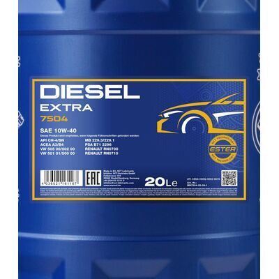 MANNOL 7504 Diesel Extra 10W-40