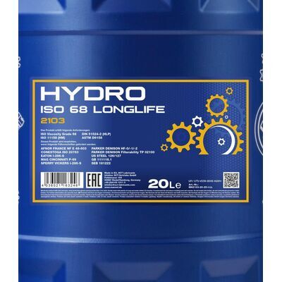 MANNOL 2103 Hydro ISO 68 LONGLIFE