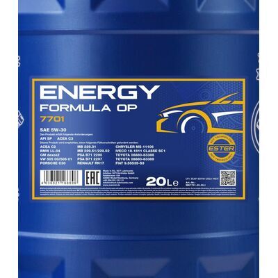 Mannol 7701 Energy Formula OP 5W-30