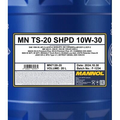 MANNOL 7120 TS-20 SHPD 10W-30