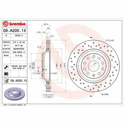 BREMBO XTRA LINE