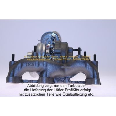 SCHLÜTTER TURBOLADER PROFI KIT - with new org. BorgWarner Turbocharger  166-02480 Turbocompresseur, Suralimentation pas cher