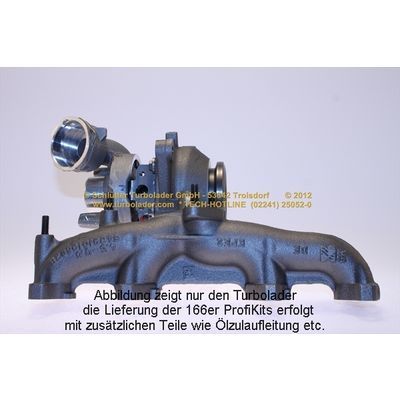 SCHLÜTTER TURBOLADER PROFI KIT - with new org. BorgWarner Turbocharger  166-02701 Turbocompresseur, Suralimentation pas cher