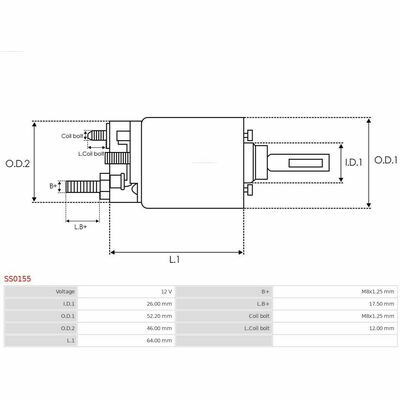 Brandneu | AS-PL | Anlassermagnetschalter