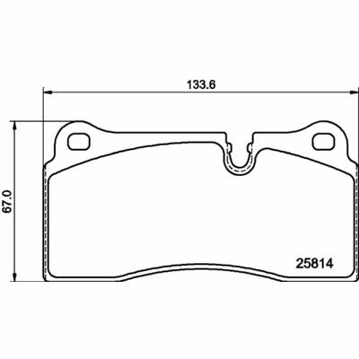 8DB 355 018-111 HELLA T5075 Plaquettes de frein non préparé pour