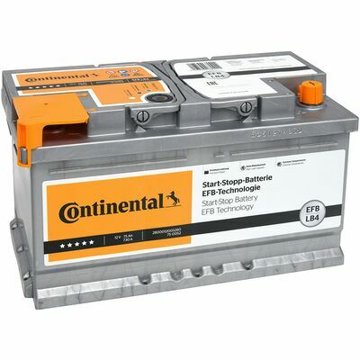 Continental 2800012005280 Start-Stop Batterie 12V 75Ah 730A B13  EFB-Batterie