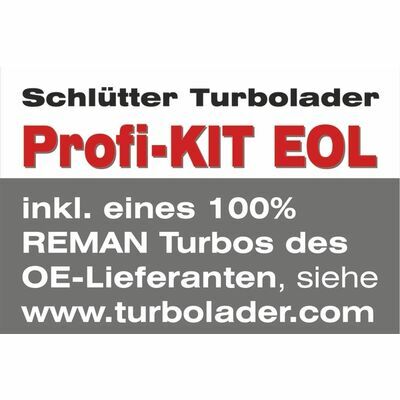 END of LIFE Turbocharger - Original SCHLÜTTER Reman