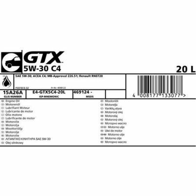 Gtx 5w-30 C4