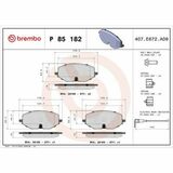 BREMBO XTRA LINE, DIRECTIONAL BRAKE PADS
