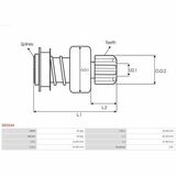 Brandneu | AS-PL | Anlasser-ritzeltriebe