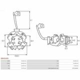 Brandneu | AS-PL | Anlasser-bürstenhalter