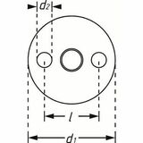 Pressure plate with 2 pins