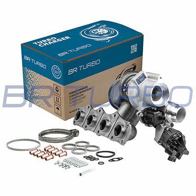 NEW BR TURBO TURBOCHARGER WITH MOUNTING KIT