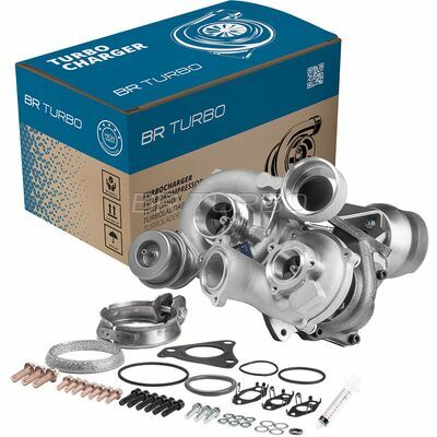 NEW BR TURBO TURBOCHARGER WITH MOUNTING KIT
