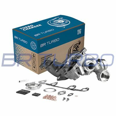 NEW BR TURBO TURBOCHARGER WITH MOUNTING KIT