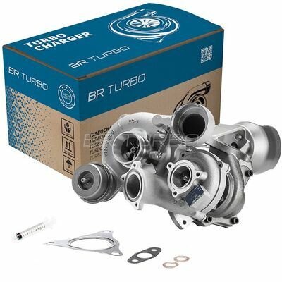 NEW BR TURBO TURBOCHARGER WITH GASKET KIT