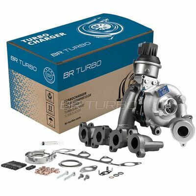 NEW BR TURBO TURBOCHARGER WITH MOUNTING KIT