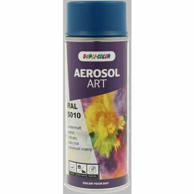 AEROSOL ART RAL 5010 gentian blue semi mat 400 ml