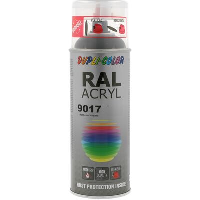 RAL ACRYL RAL 9017 traffic black mat 400 ml