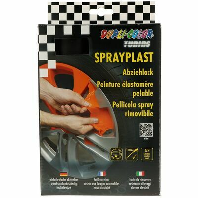 Set SPRAYPLAST zwart mat 2x400 ml