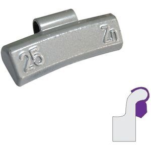 Masses jantes alu 25g
