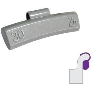 Wielgewichten aluminium velgen 30g
