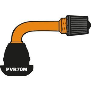 Valves coudées PVR70M pour 2 roues