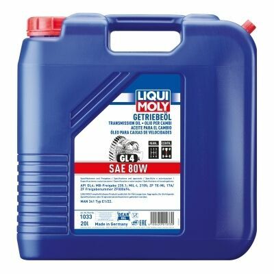 Aceite para el cambio (GL4) SAE 80W