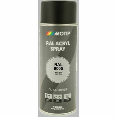 RAL 9005 tiefschwarz matt 400 ml