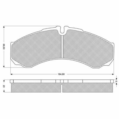 Set placute frana punte fata