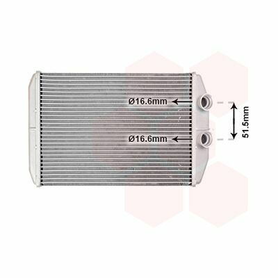 Radiateur De Chauffage Pour Opel Astra F (jusqu'à 5/98) - Dimensions 175-188-48 Mm, Pièce Neuve Qualité