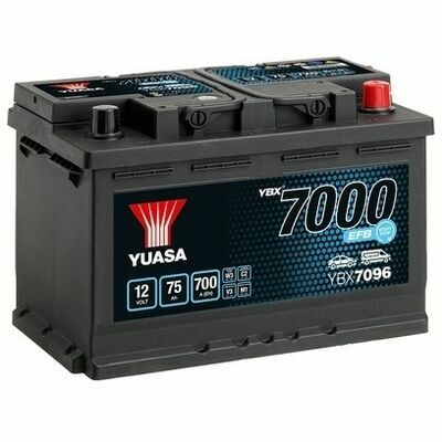 YBX7000 EFB Start Stop Plus Batteries