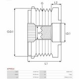 Brandneu | AS-PL | Langsam laufende lichtmaschinen-riemen...