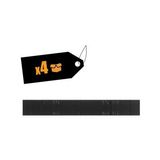 Zwarte verzinkte plakgewichten 12x5g