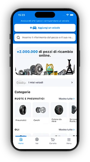 Scarica l'APP Distriauto: ricambi auto | Prezzi esclusivi in-app